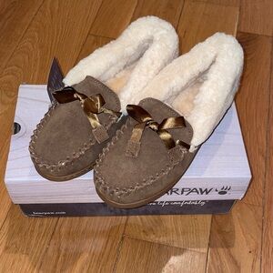 BearPaw Tan Indio Moccasins with Cream Interior 7
